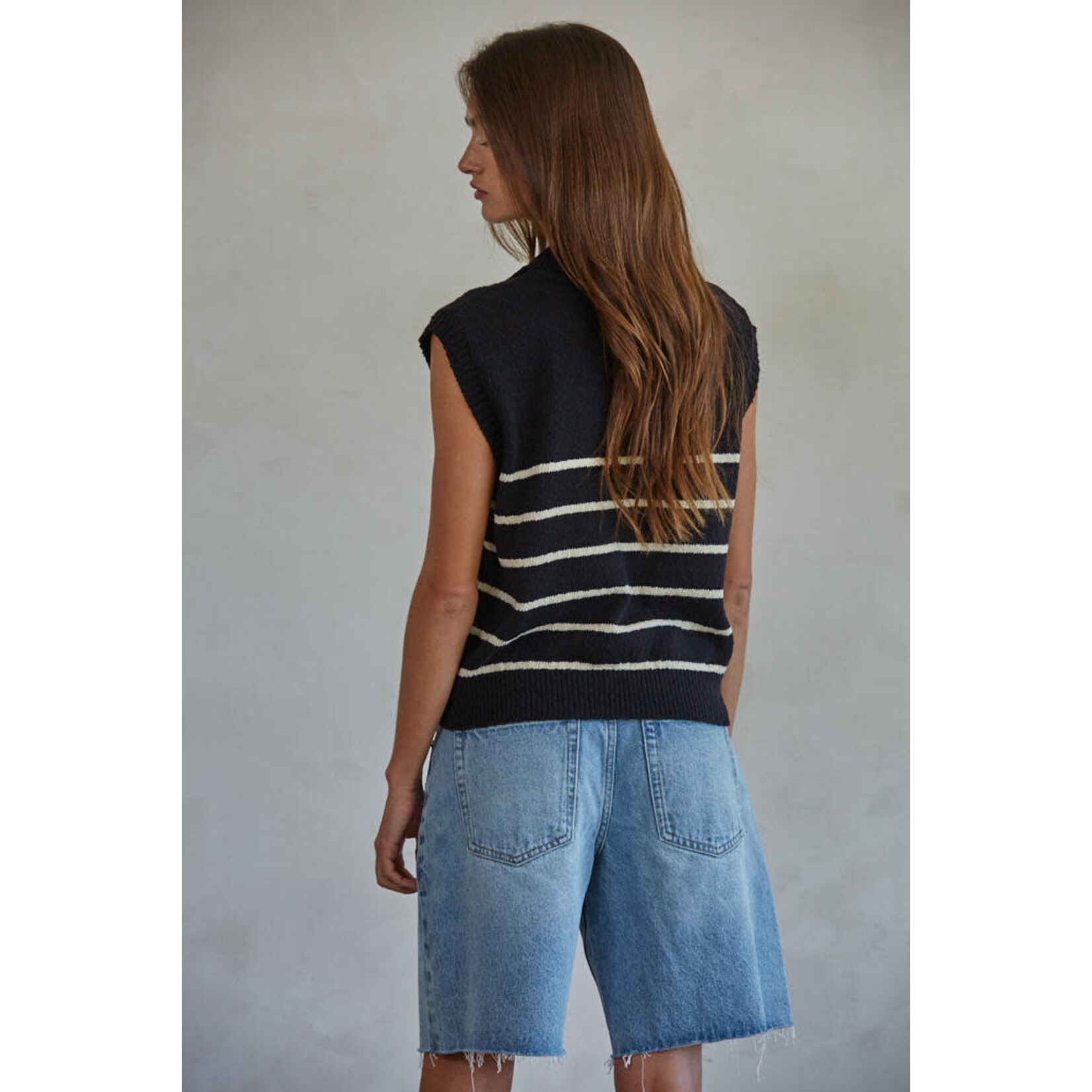 By together Bt Black Stripe Top