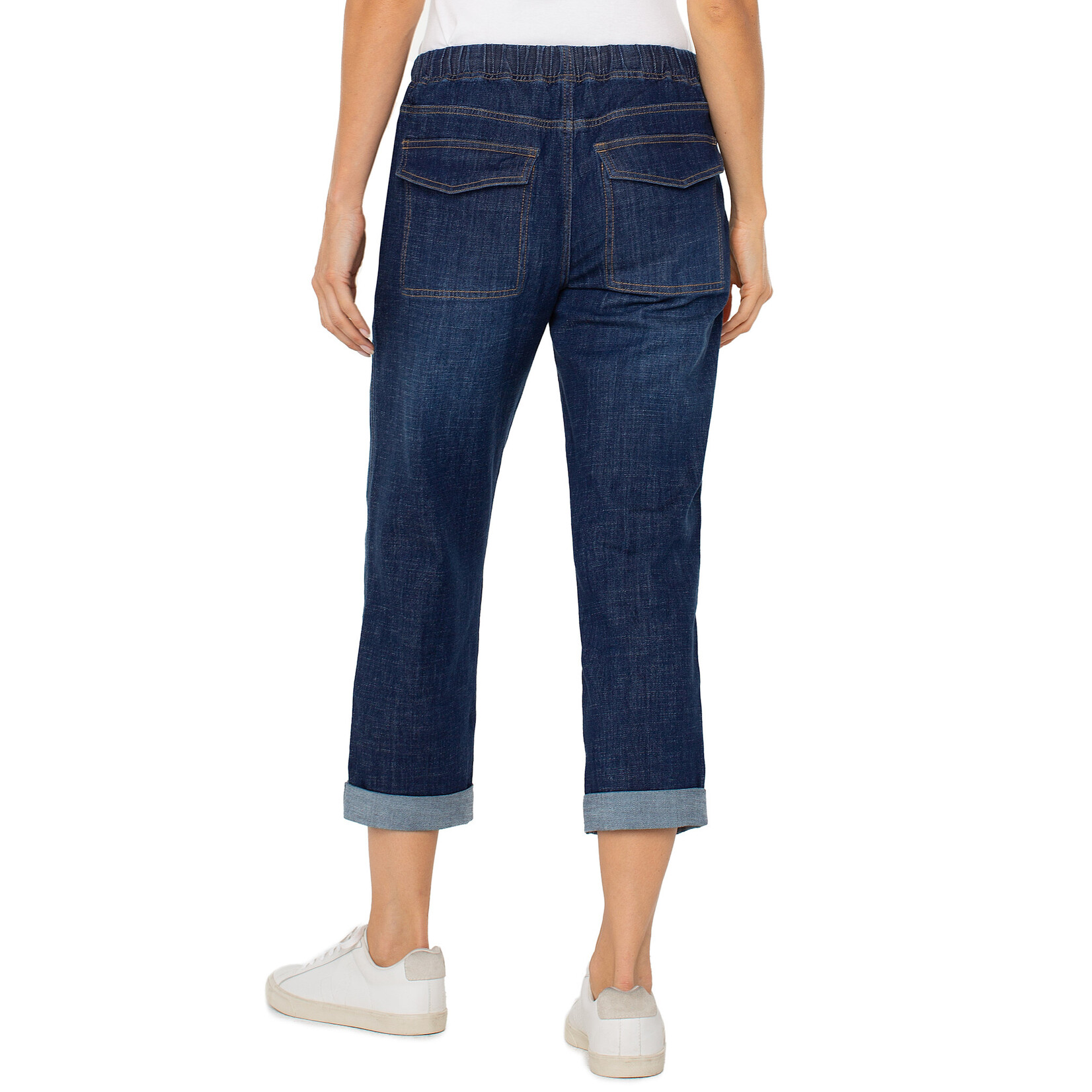Liverpool L Rascal Crop Denim