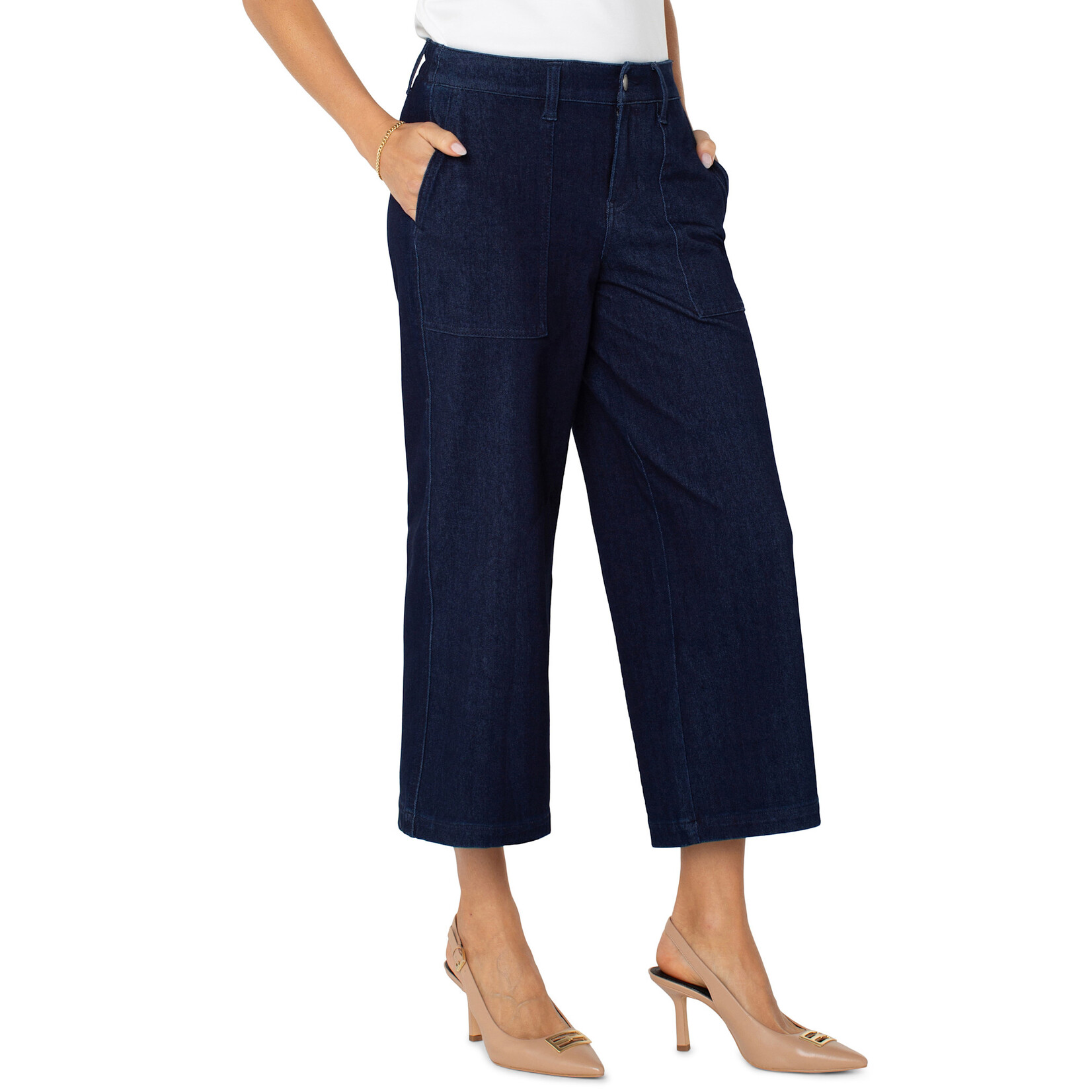 Liverpool L Indigo Wide Leg Cargo