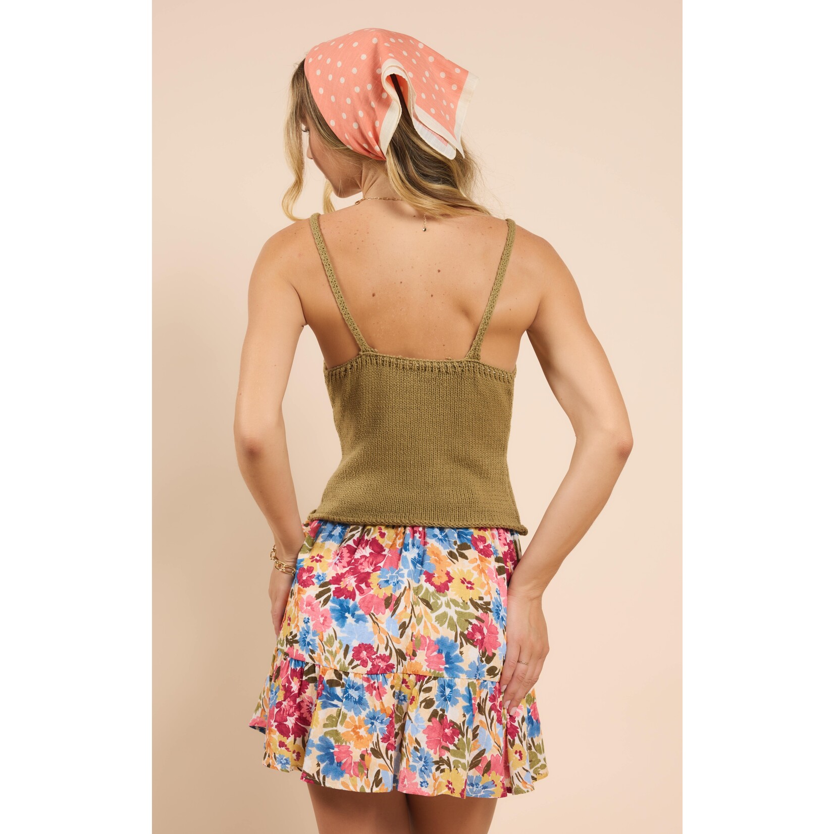 Sadie Sage Dixie Flower Embroidered Tank