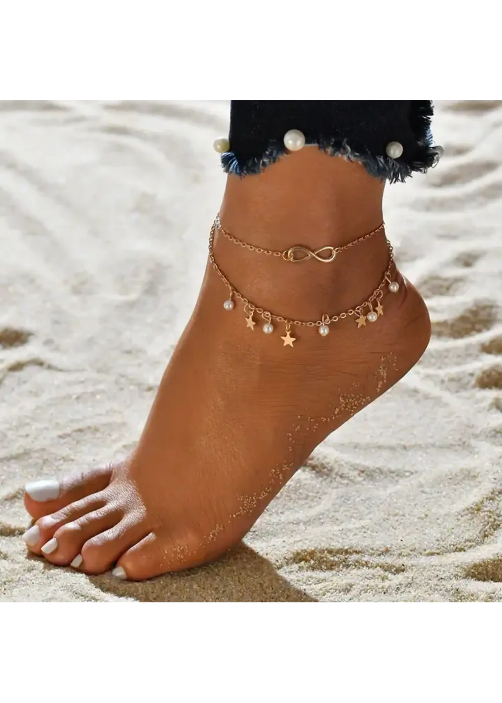 Perimade P Star Pearl Anklet