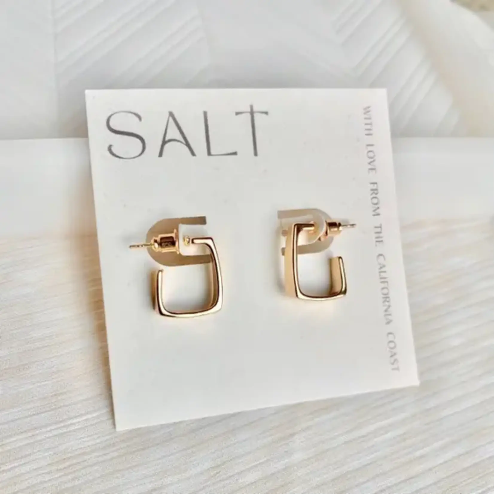Salt Salt Square Gold Hoop