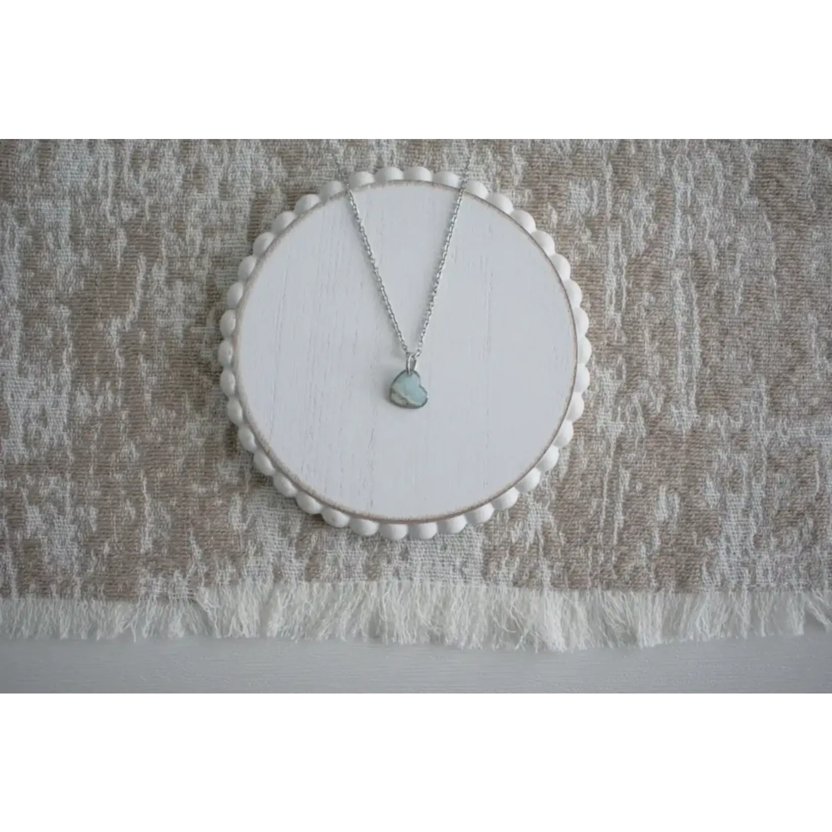 Sandy Beach SB Heart LBI Sand Necklace