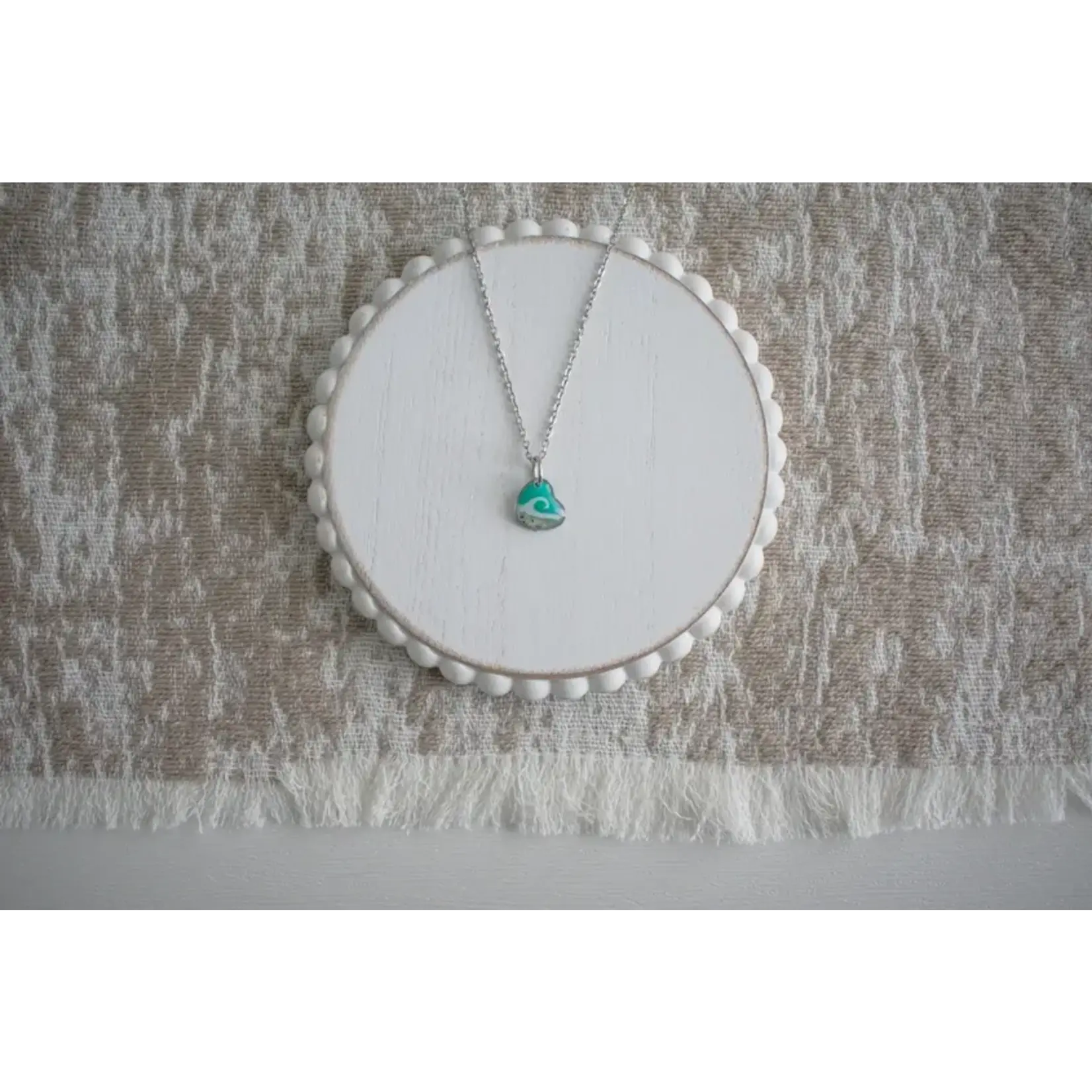 Sandy Beach SB Heart LBI Sand Necklace