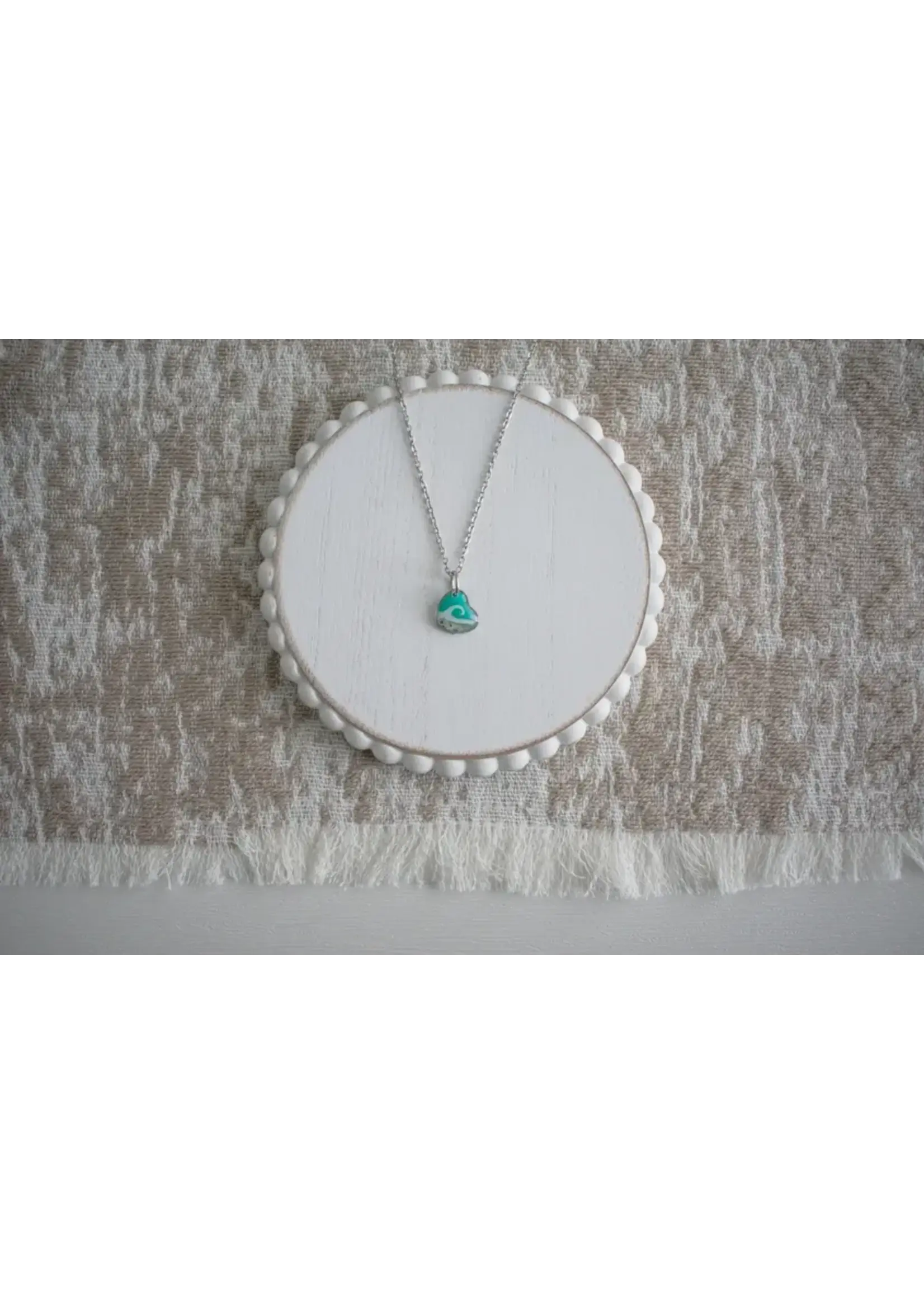 Sandy Beach SB Heart LBI Sand Necklace
