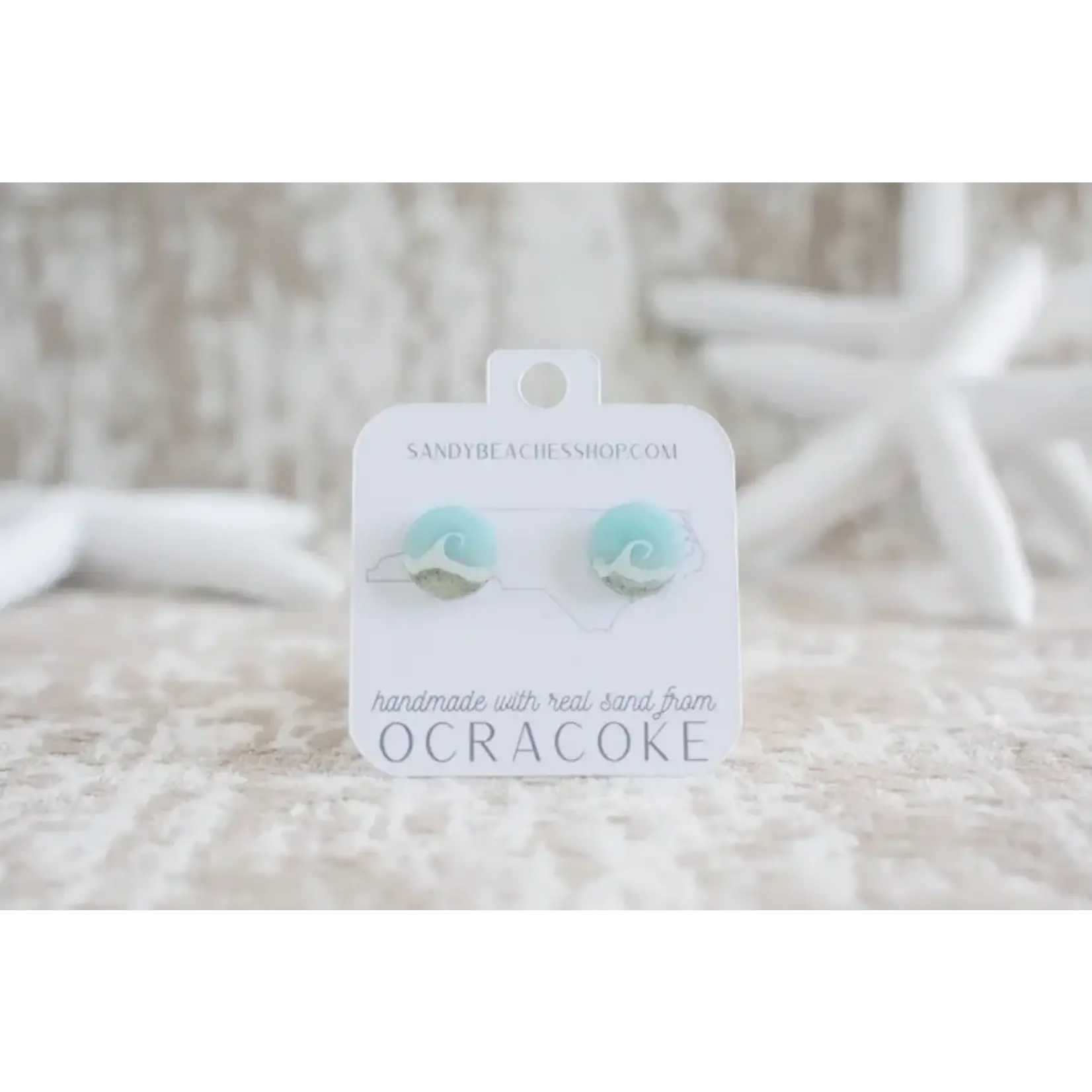 Sandy Beach SB LBI Sand Post Earring