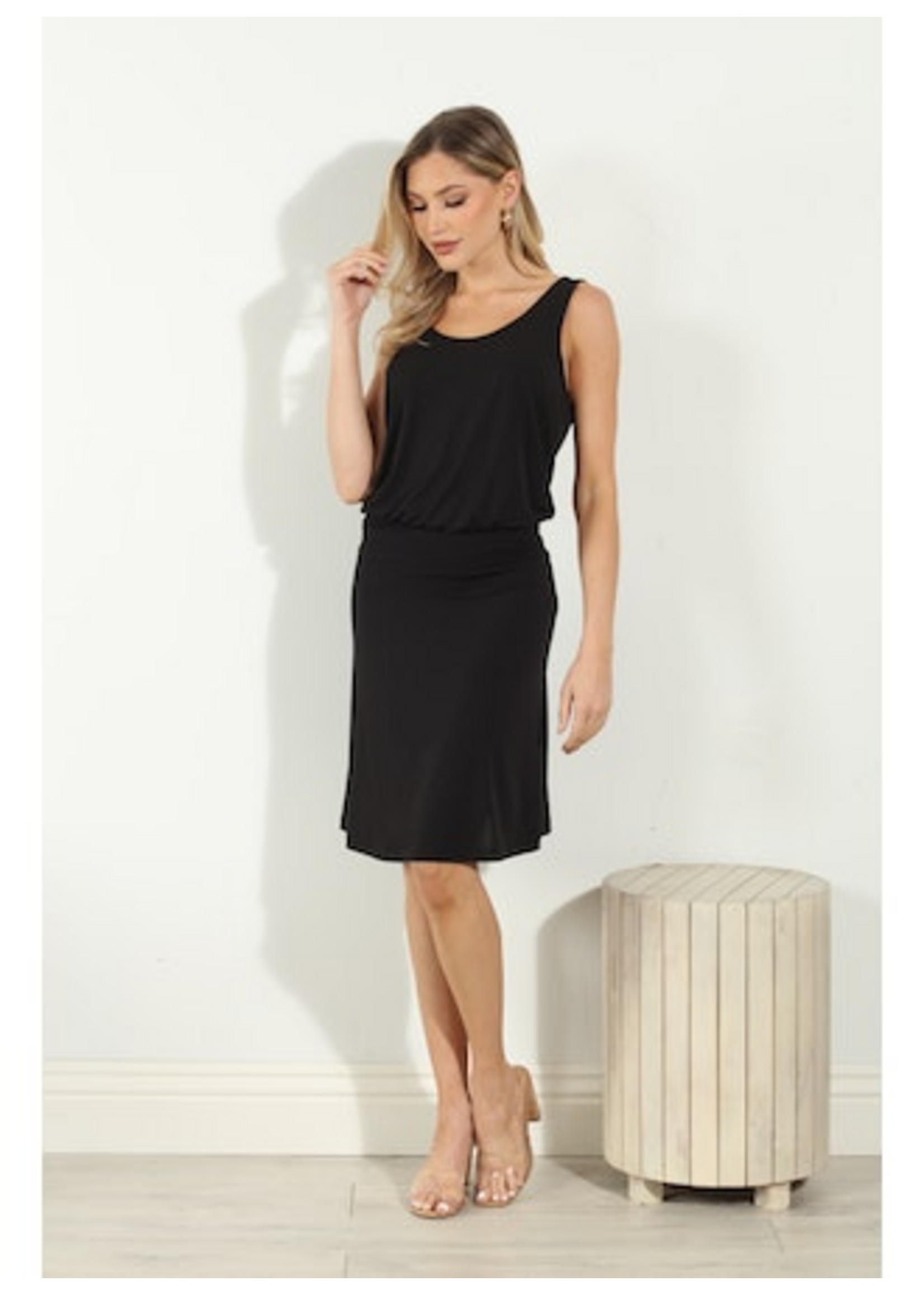 Veronica M VM Itsy Tank Dress Black