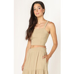 Dex Smocked Textured Tank
