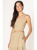 Dex Smocked Textured Tank