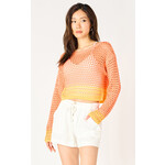 Dex Orange Crochet Sweater