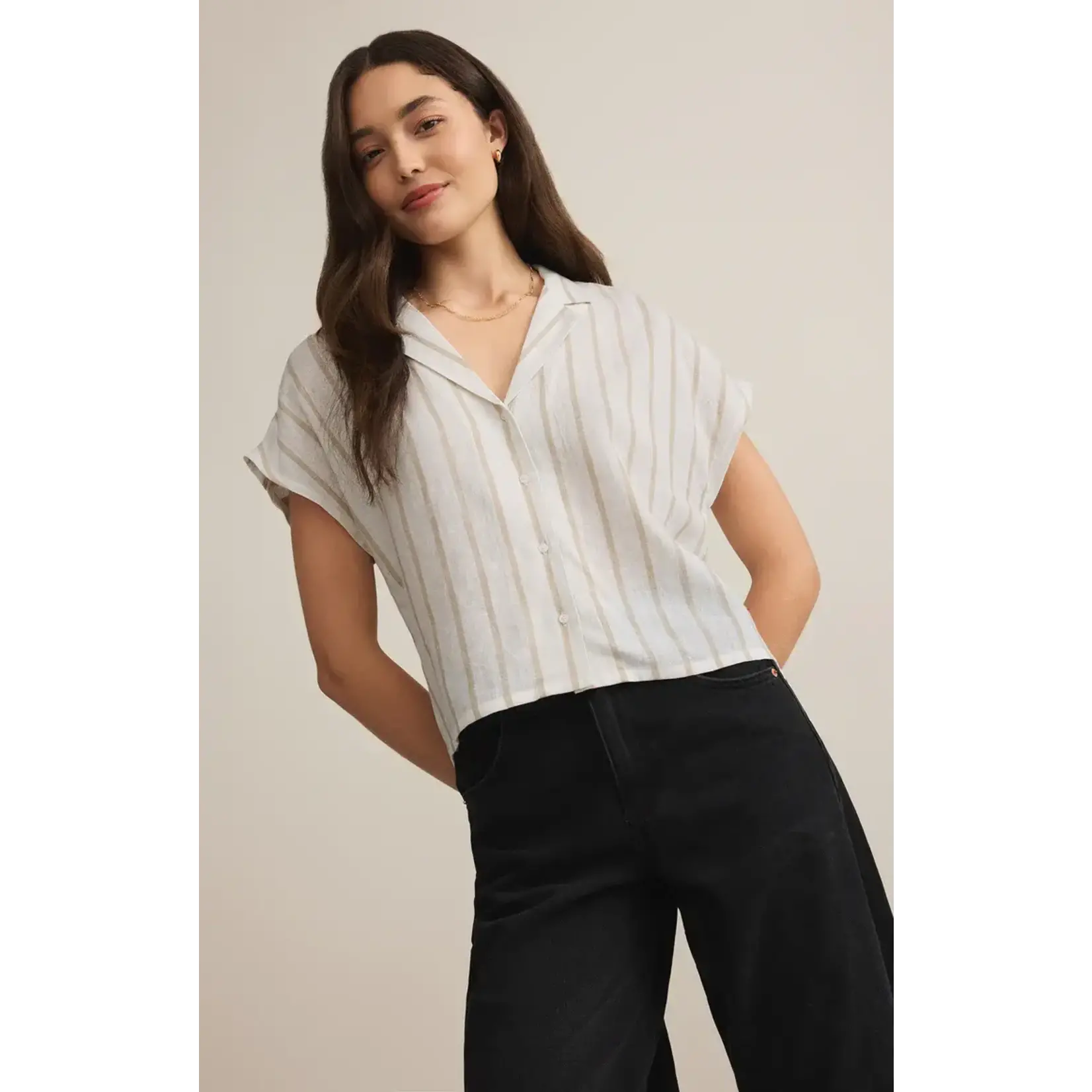 Z Supply PArallel Button Down Top