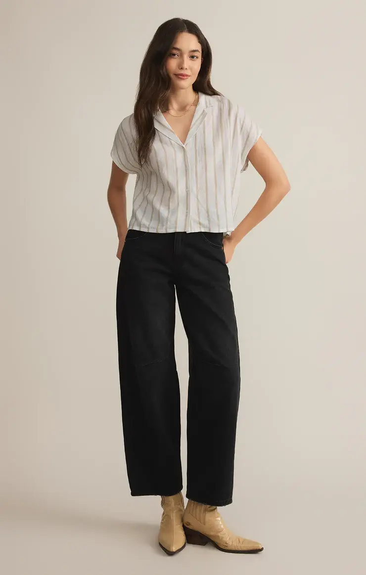 ZS PArallel Button Down Top - Wink Boutiques