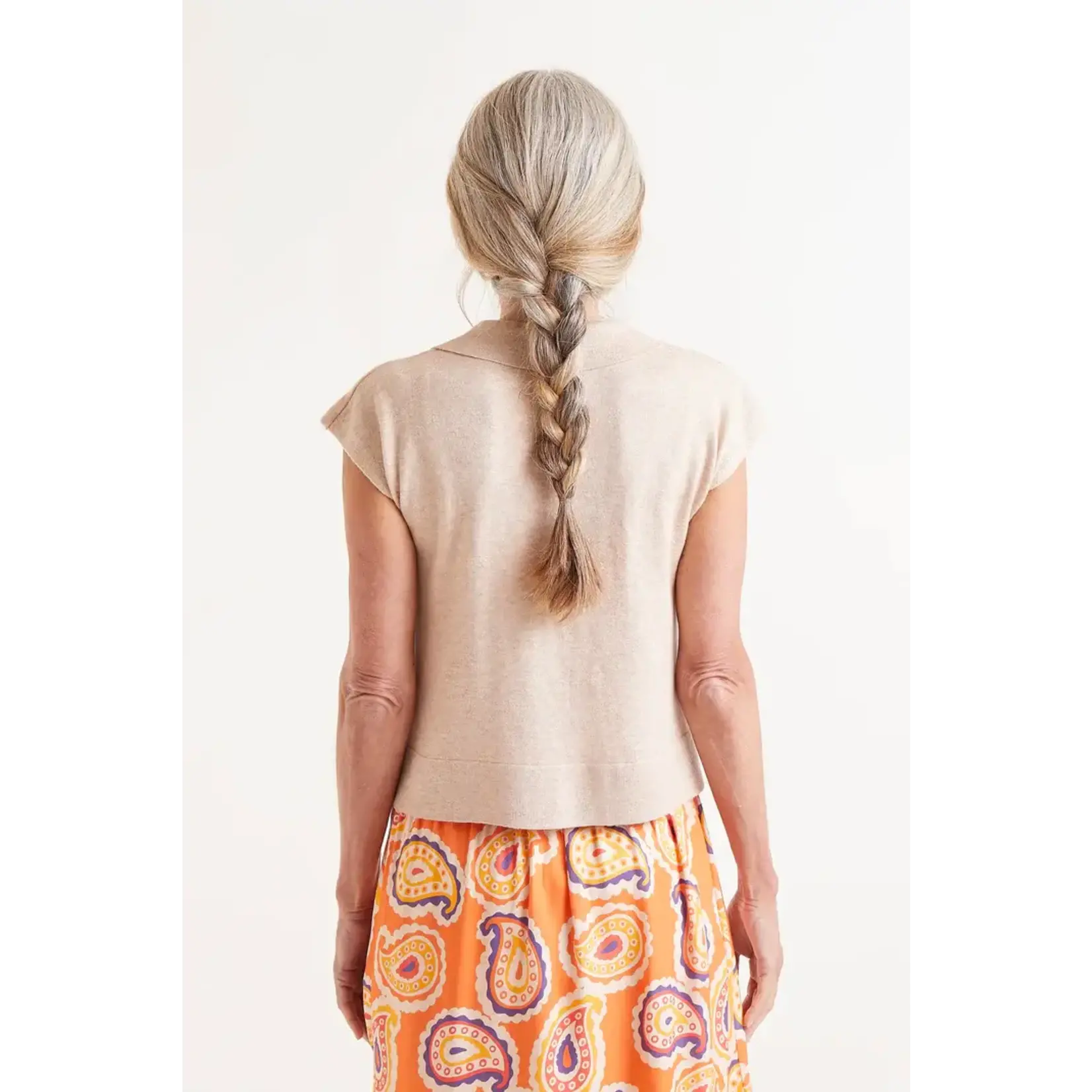 Compania Fantastica CF Collared Knit Top