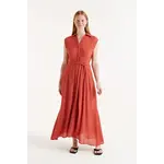 Compania Fantastica Collared Woven Maxi