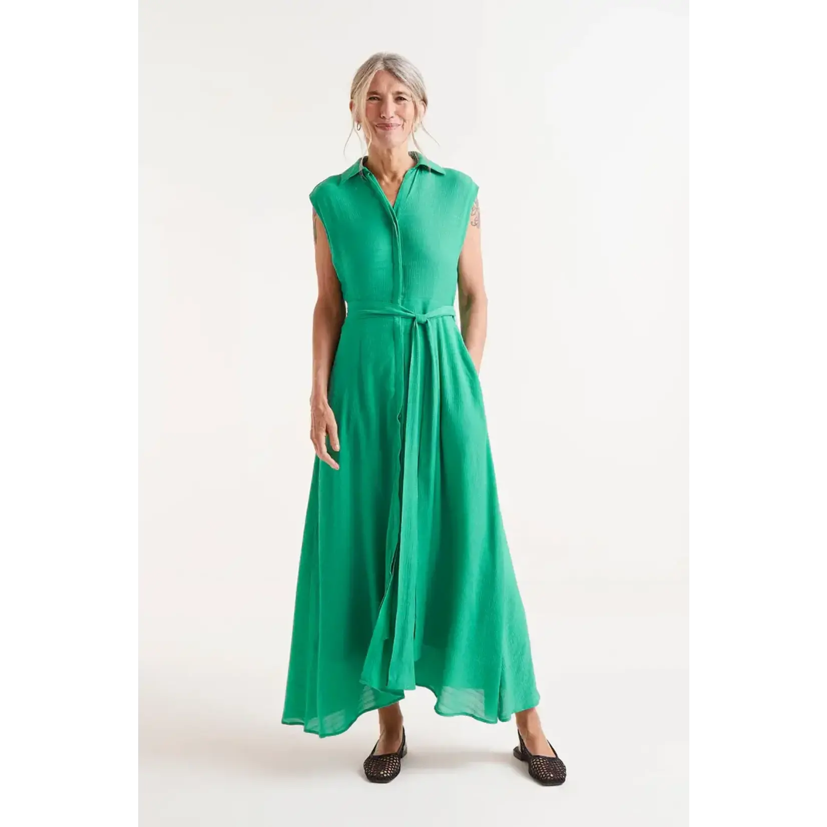 Compania Fantastica CF Collared Woven Maxi