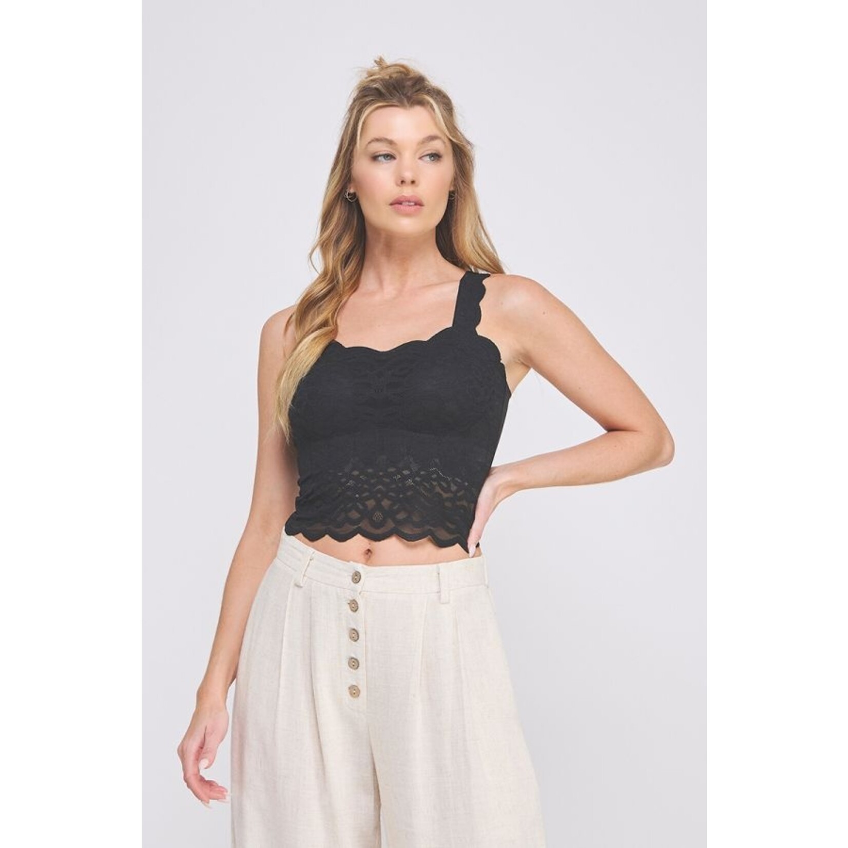 Allie Rose Scallop Lace Bralette
