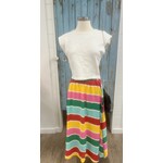Compania Fantastica rainbow stripe skirt