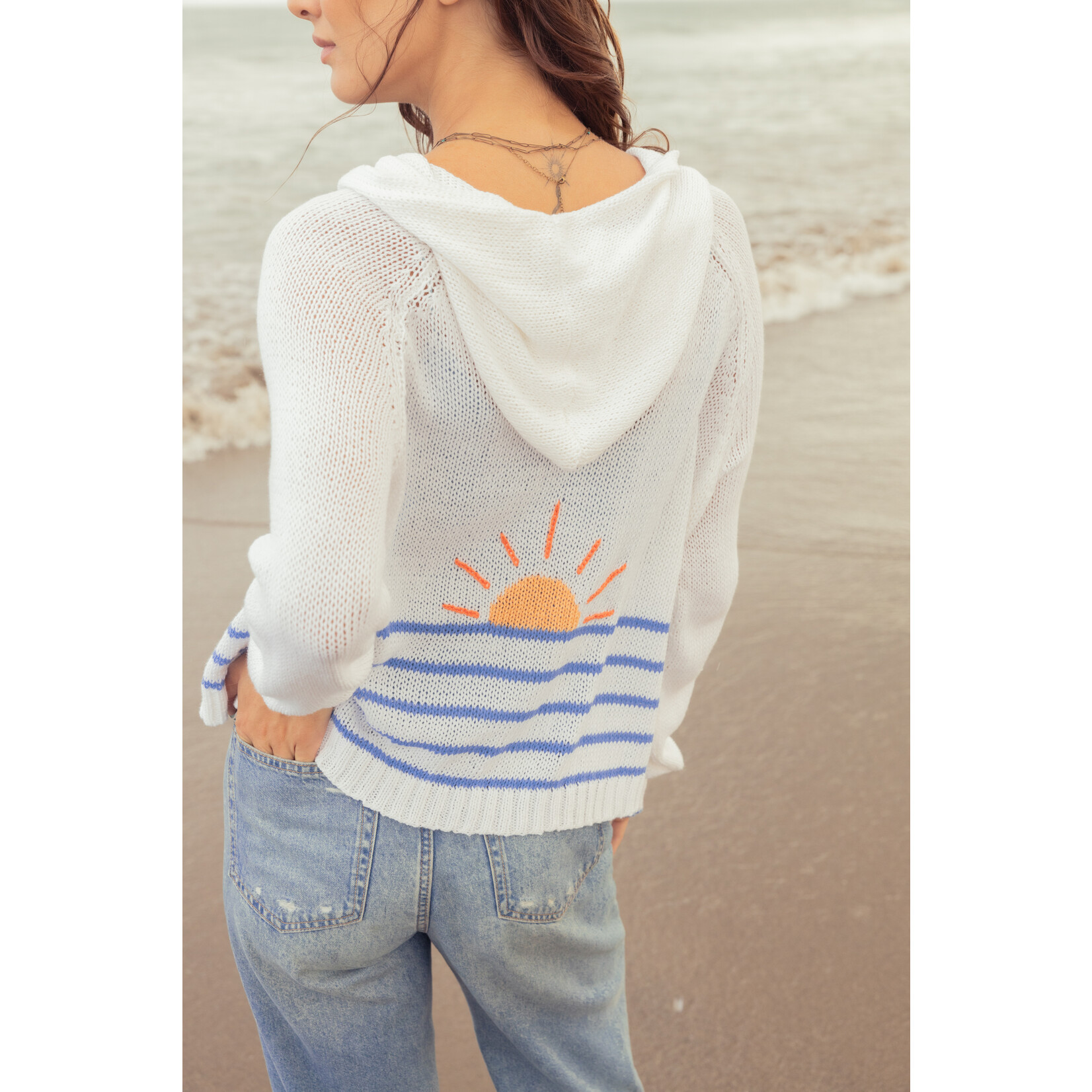 Wooden Ships WS Sunrise Zip Hooded Sweater