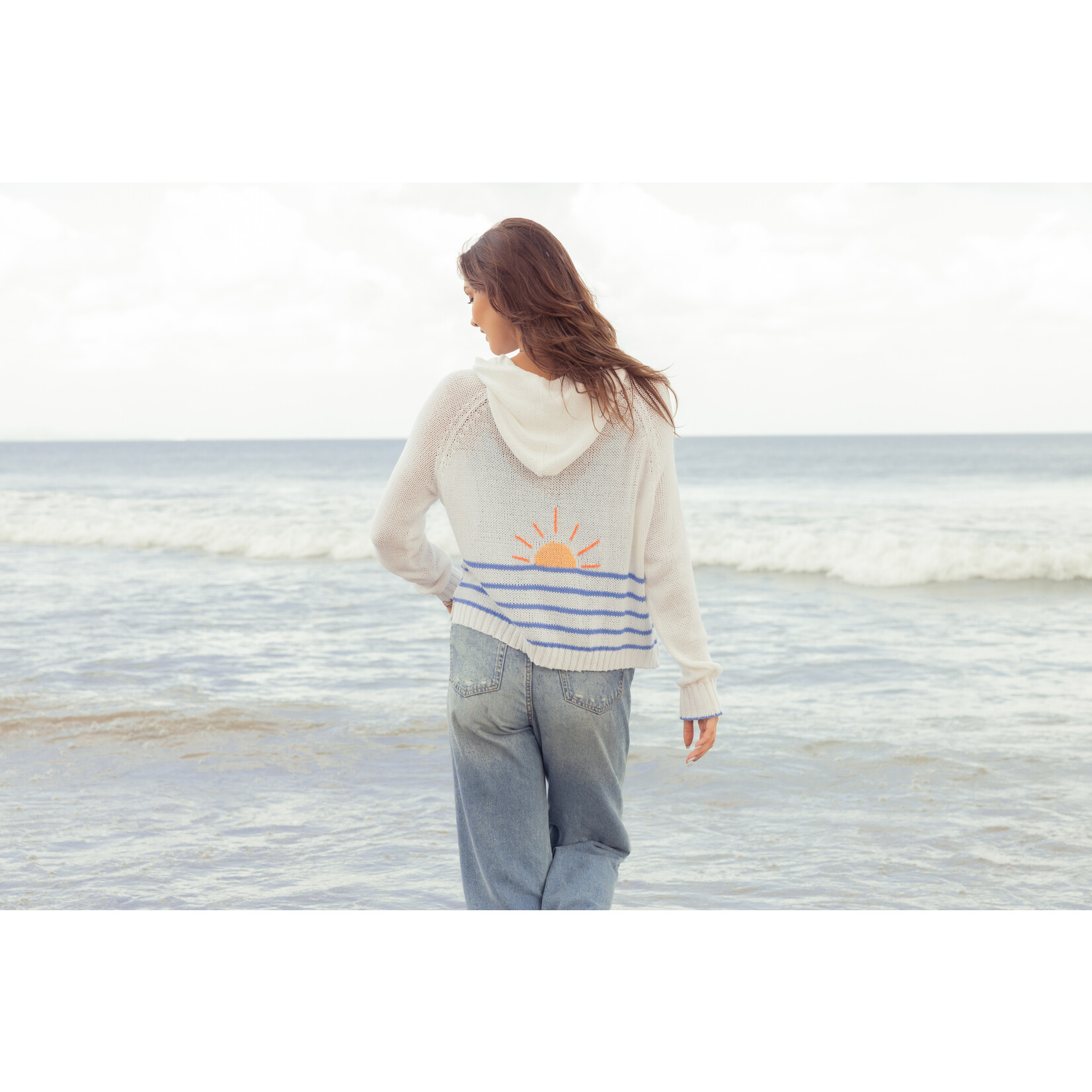 Wooden Ships WS Sunrise Zip Hooded Sweater