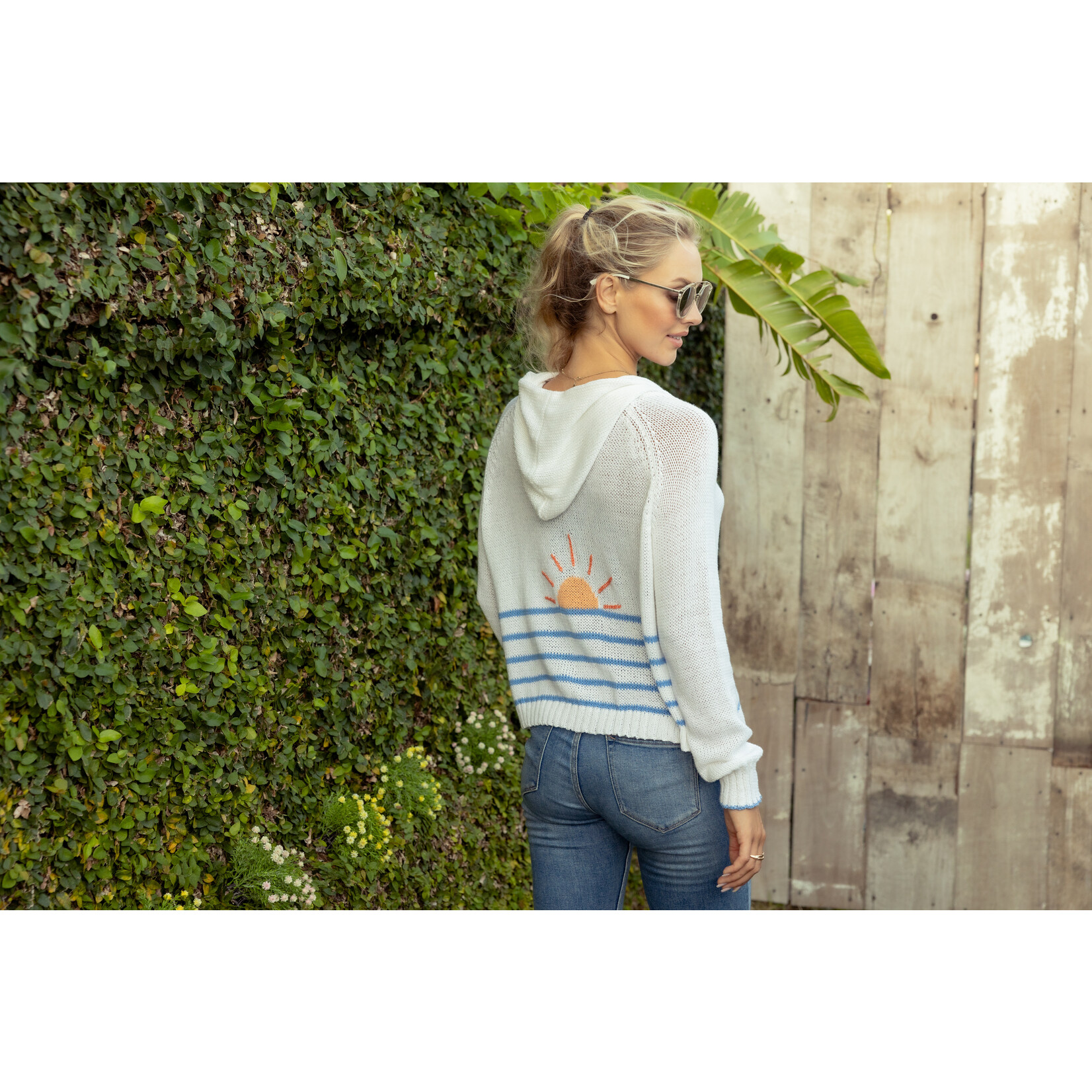 Wooden Ships WS Sunrise Zip Hooded Sweater