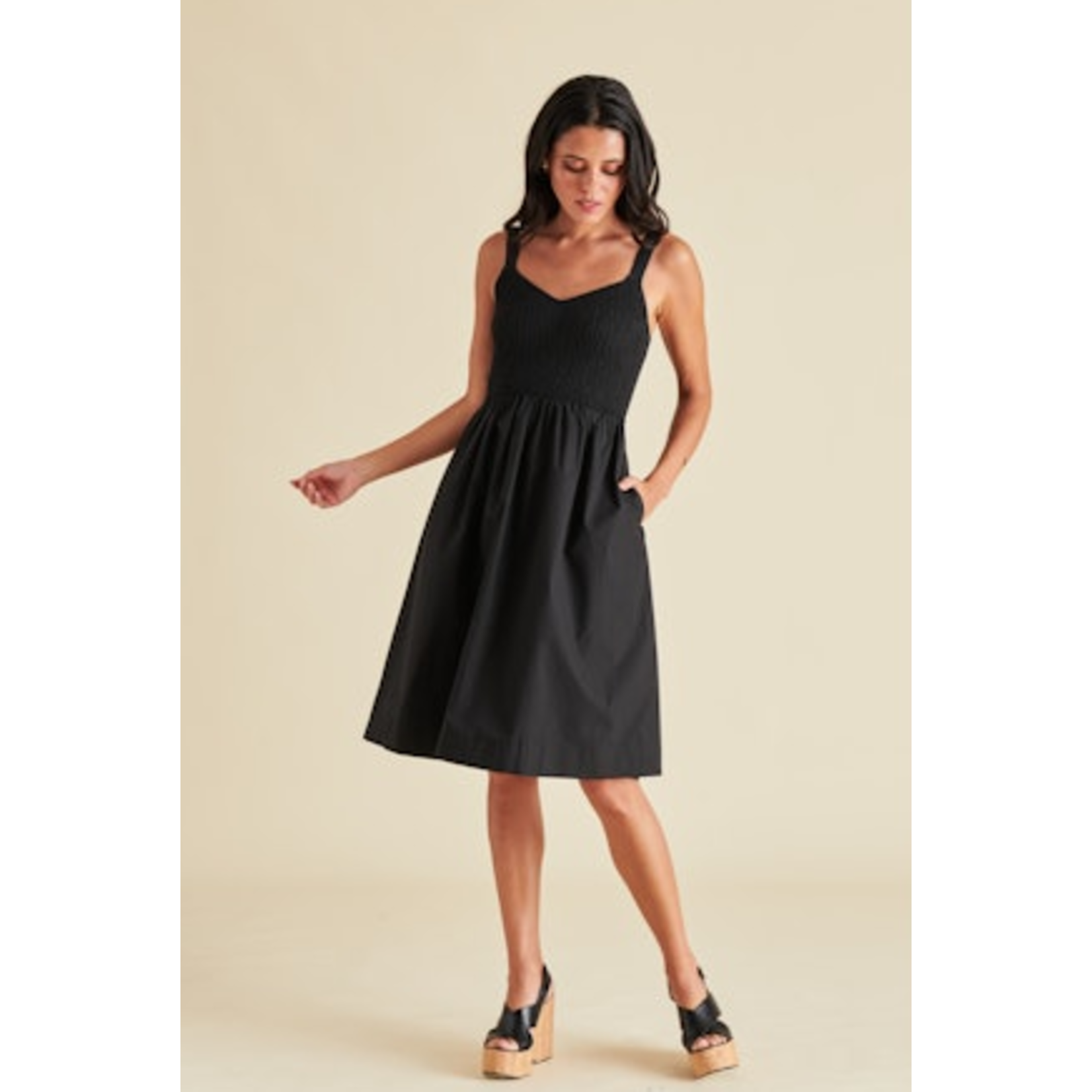 Steve Madden SM Fleur Black Dress