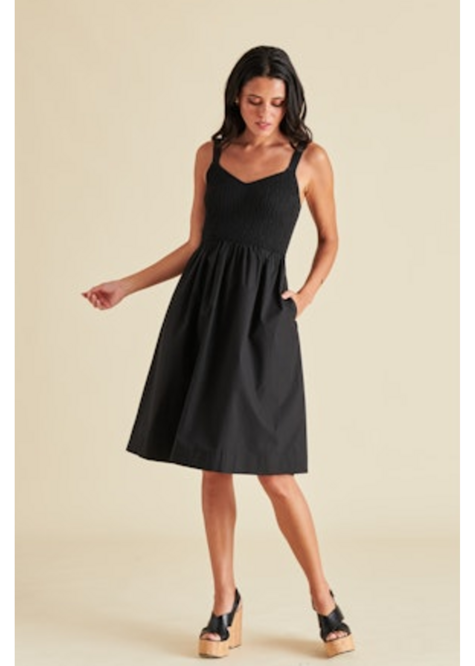 Steve Madden SM Fleur Black Dress