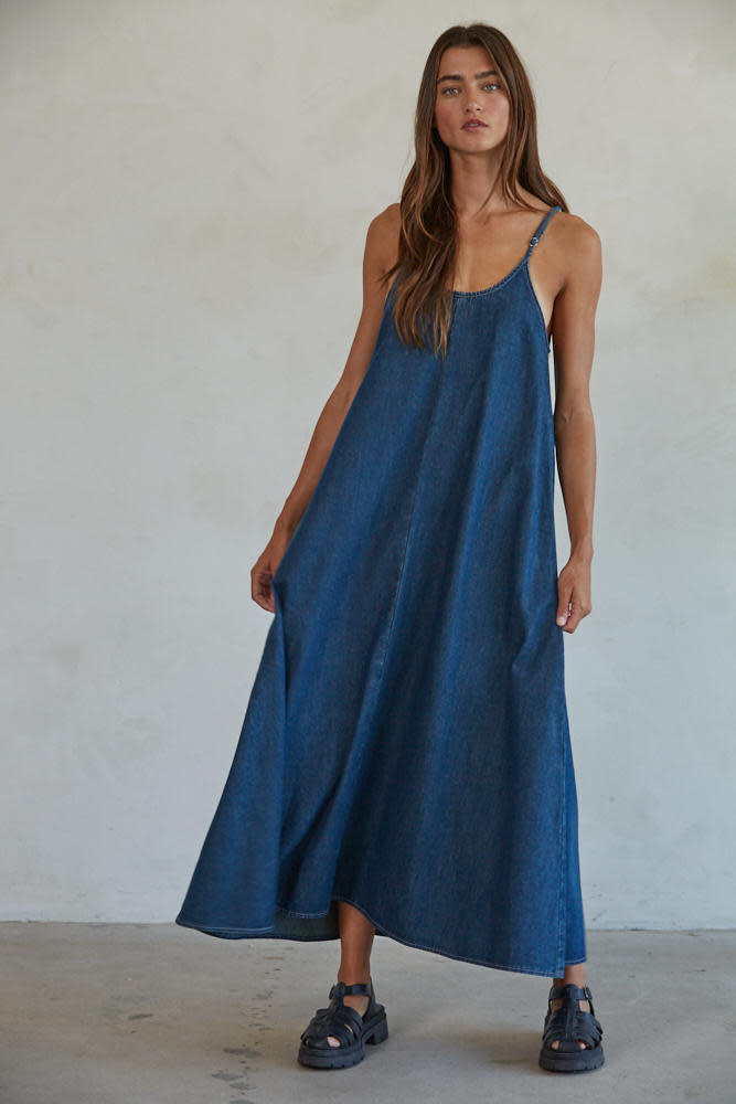 BT Gracie Denim Maxi Dress - Wink Boutiques