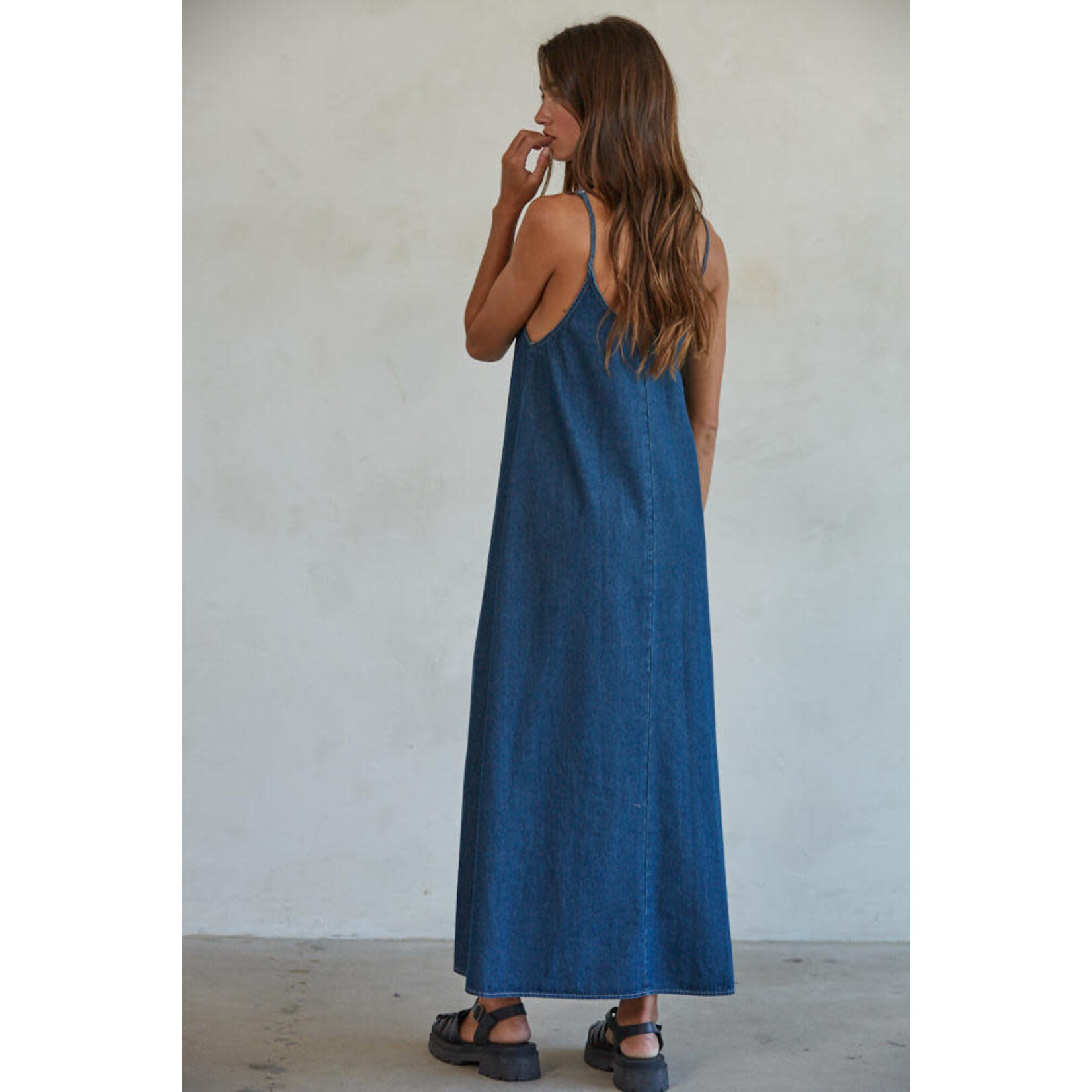 By together BT Gracie Denim Maxi Dress