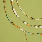 Flanerie by MAIQ Beaded Stack Necklace