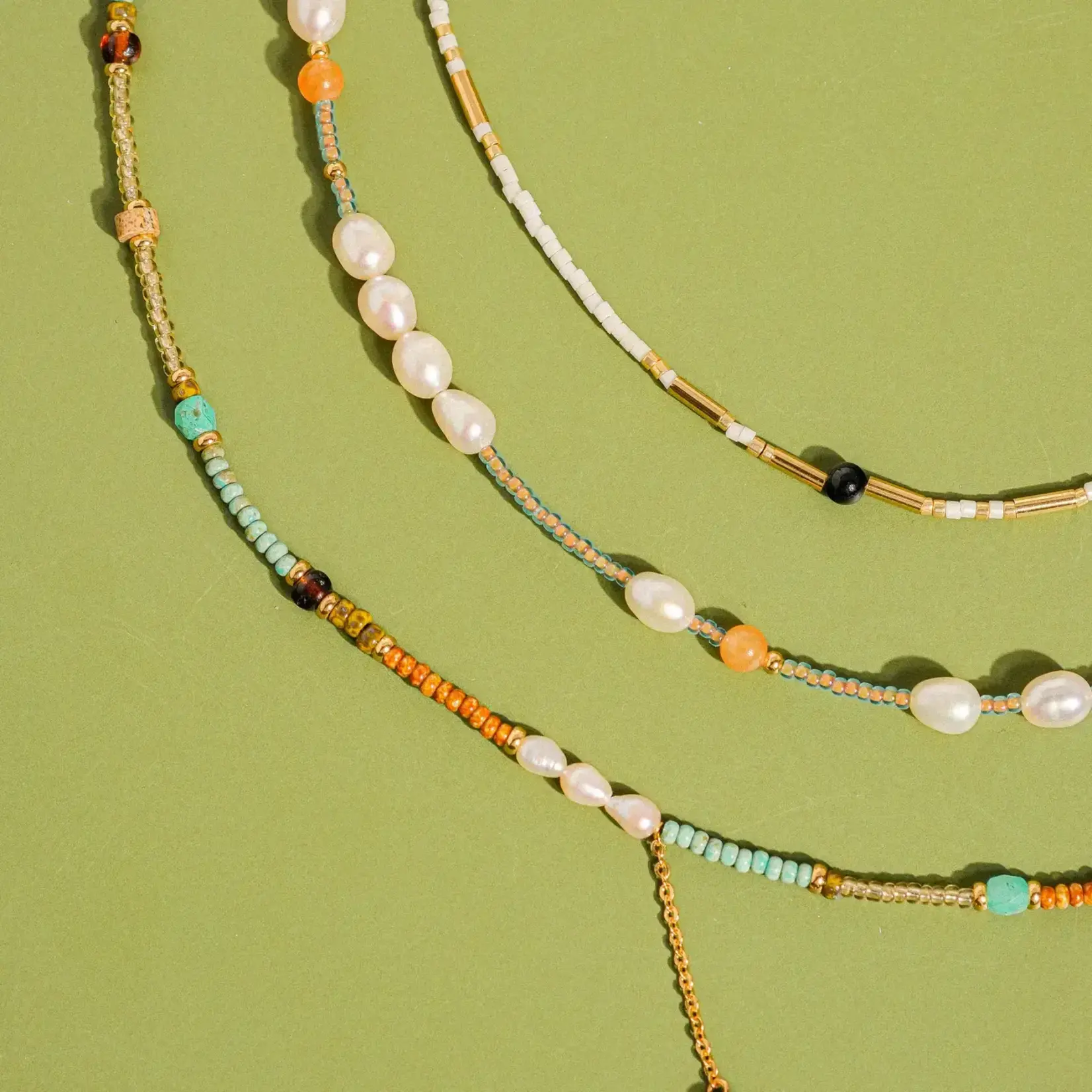Flanerie by MAIQ FM Beaded Stack Necklace
