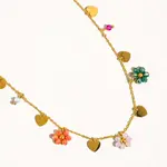 Flanerie by MAIQ Flower and Heart Necklace