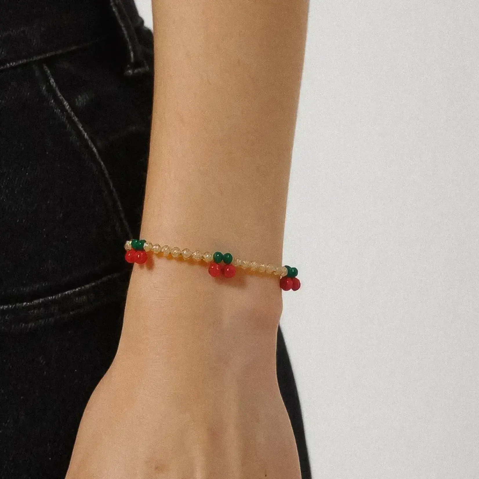 Flanerie by MAIQ FM Beaded Cherry Bracelet