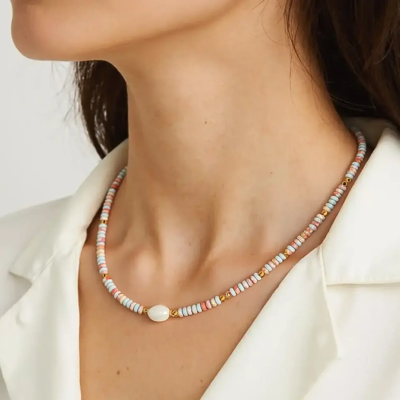 Flanerie by MAIQ FM Beaded Pearl Necklace