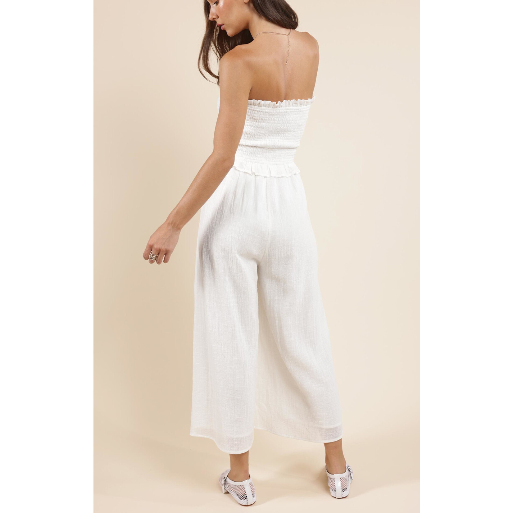 Sadie Sage SS Smocked Bodice Jumpsuit