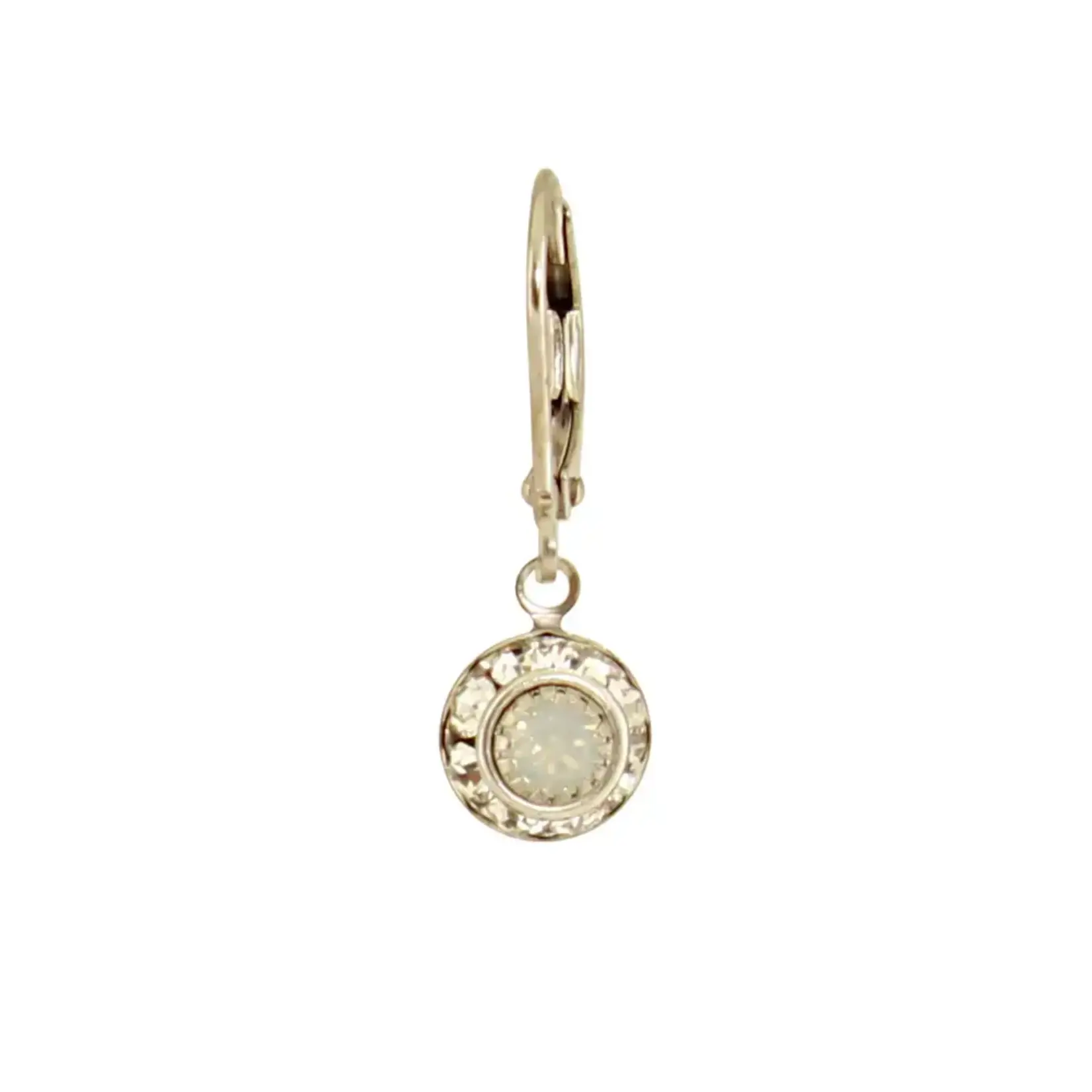 Baked Beads BB Crystal Disc Dangle Earring