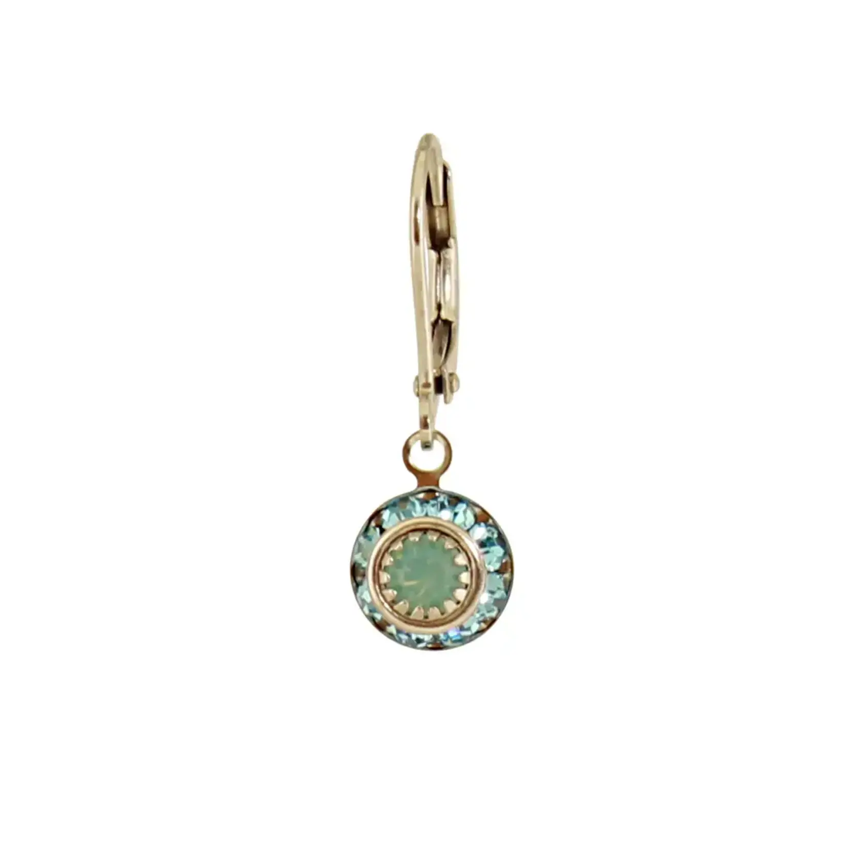 Baked Beads BB Crystal Disc Dangle Earring