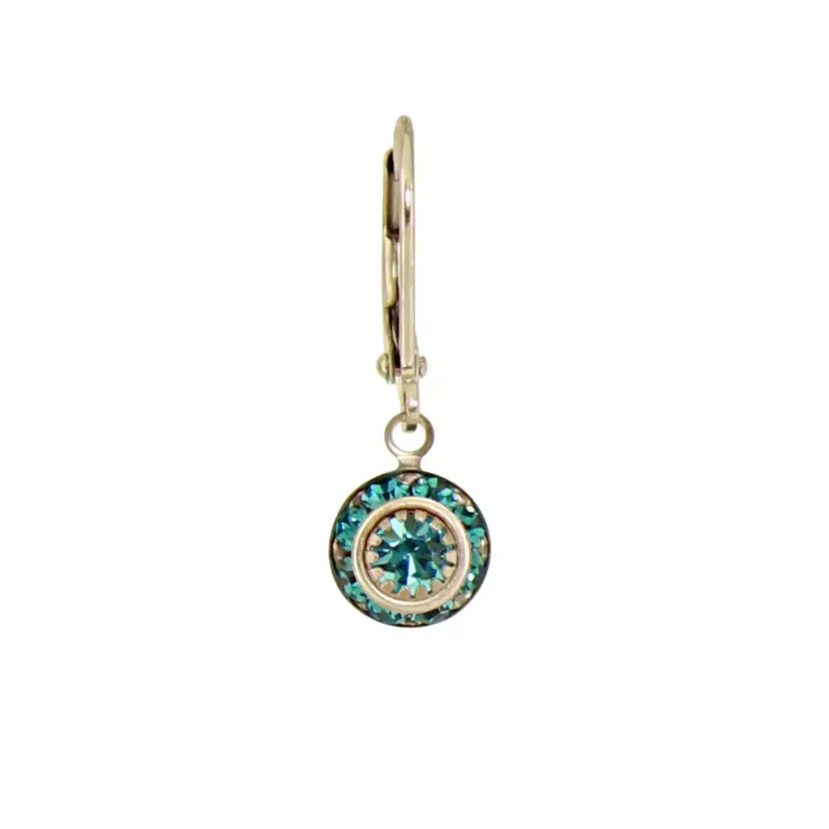 Baked Beads BB Crystal Disc Dangle Earring