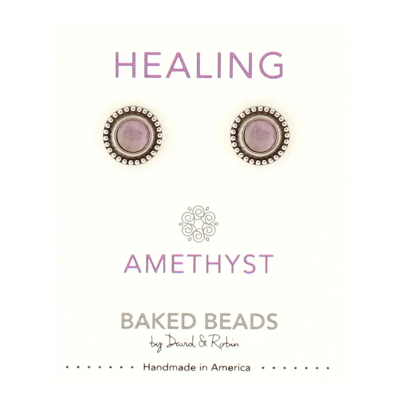 Baked Beads BB Powerstone Post Earring