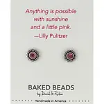Baked Beads Quotestone Post Earring