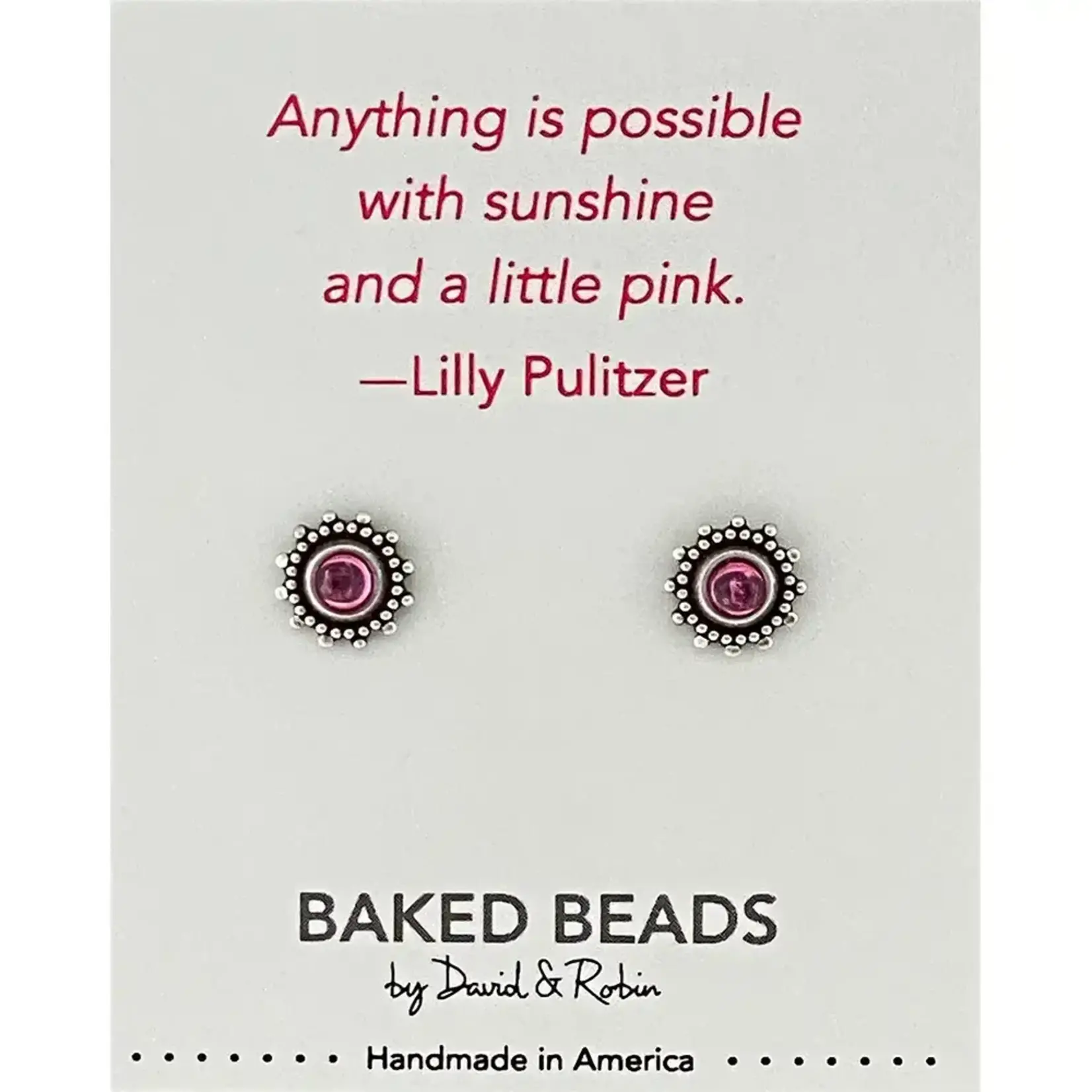 Baked Beads BB Quotestone Post Earring