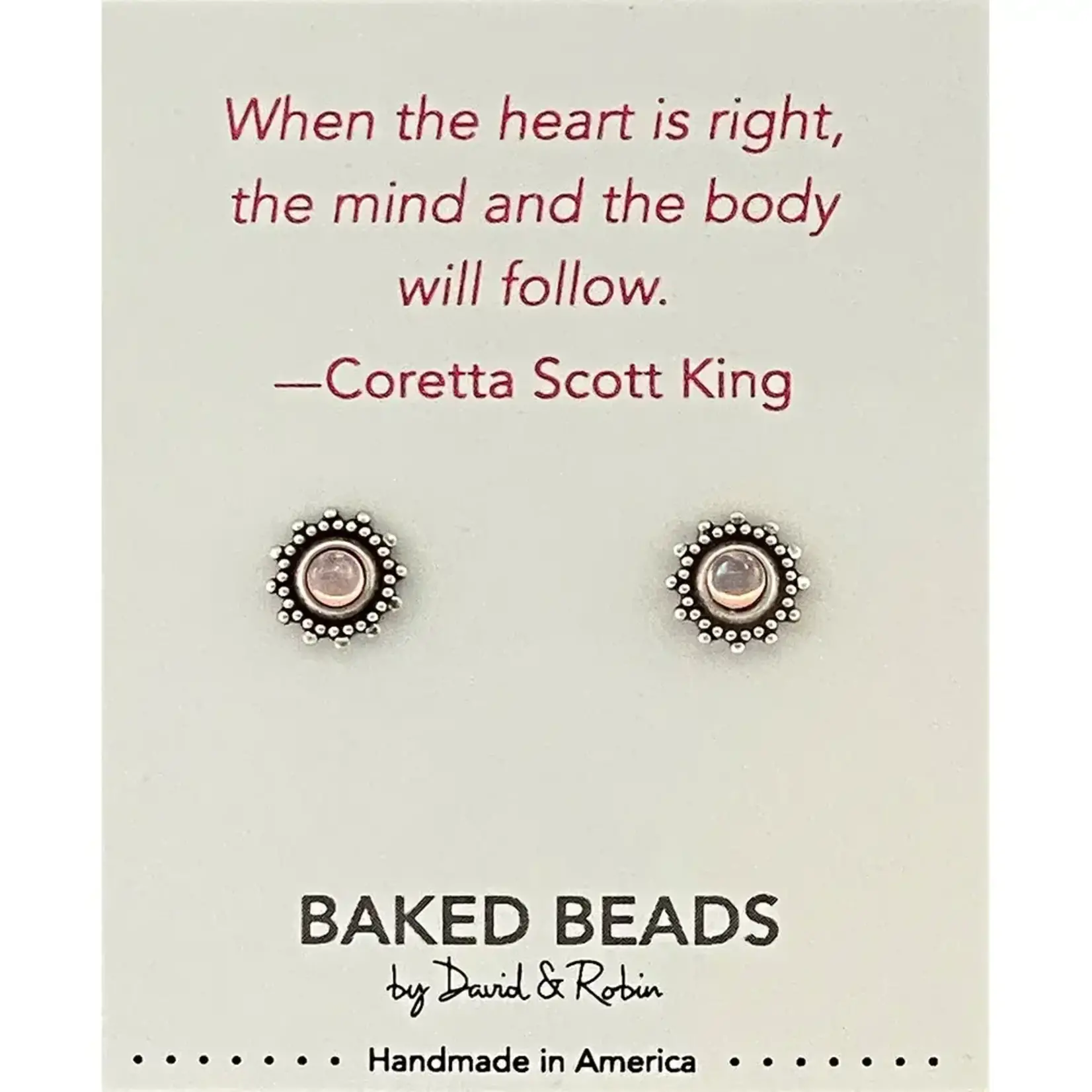 Baked Beads BB Quotestone Post Earring