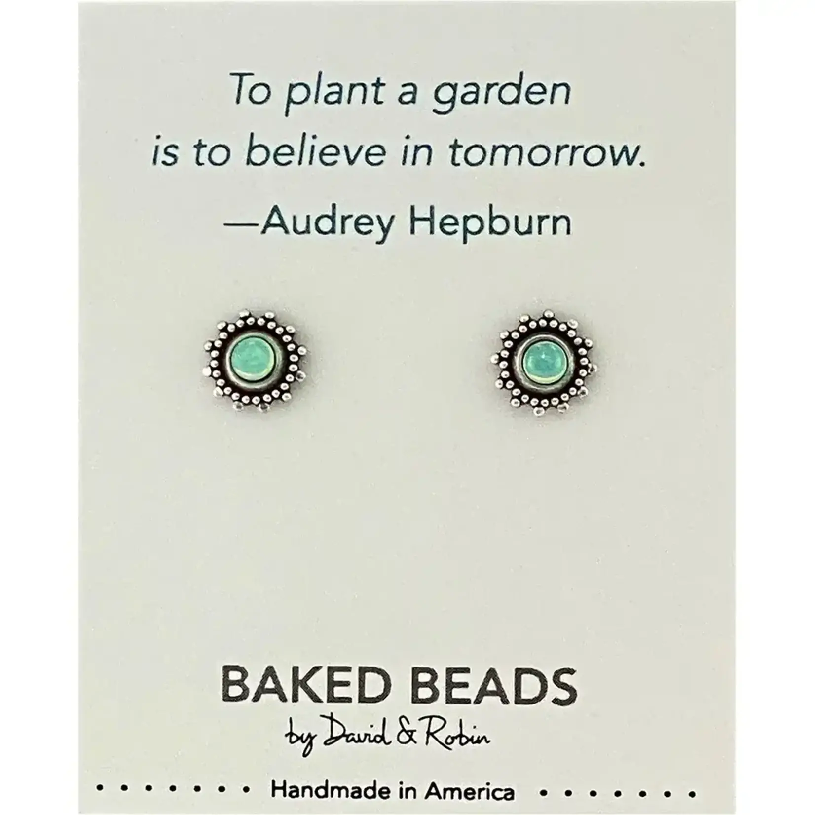 Baked Beads BB Quotestone Post Earring