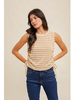 Hem & Thread Muscle Stripe Tank