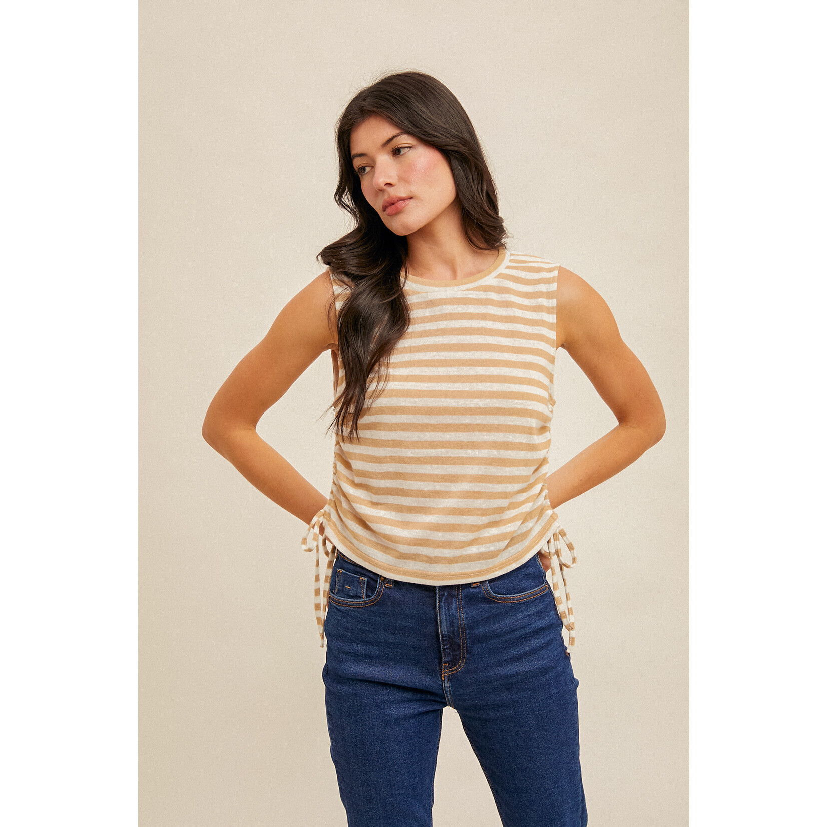 Hem & Thread HT Muscle Stripe Tank
