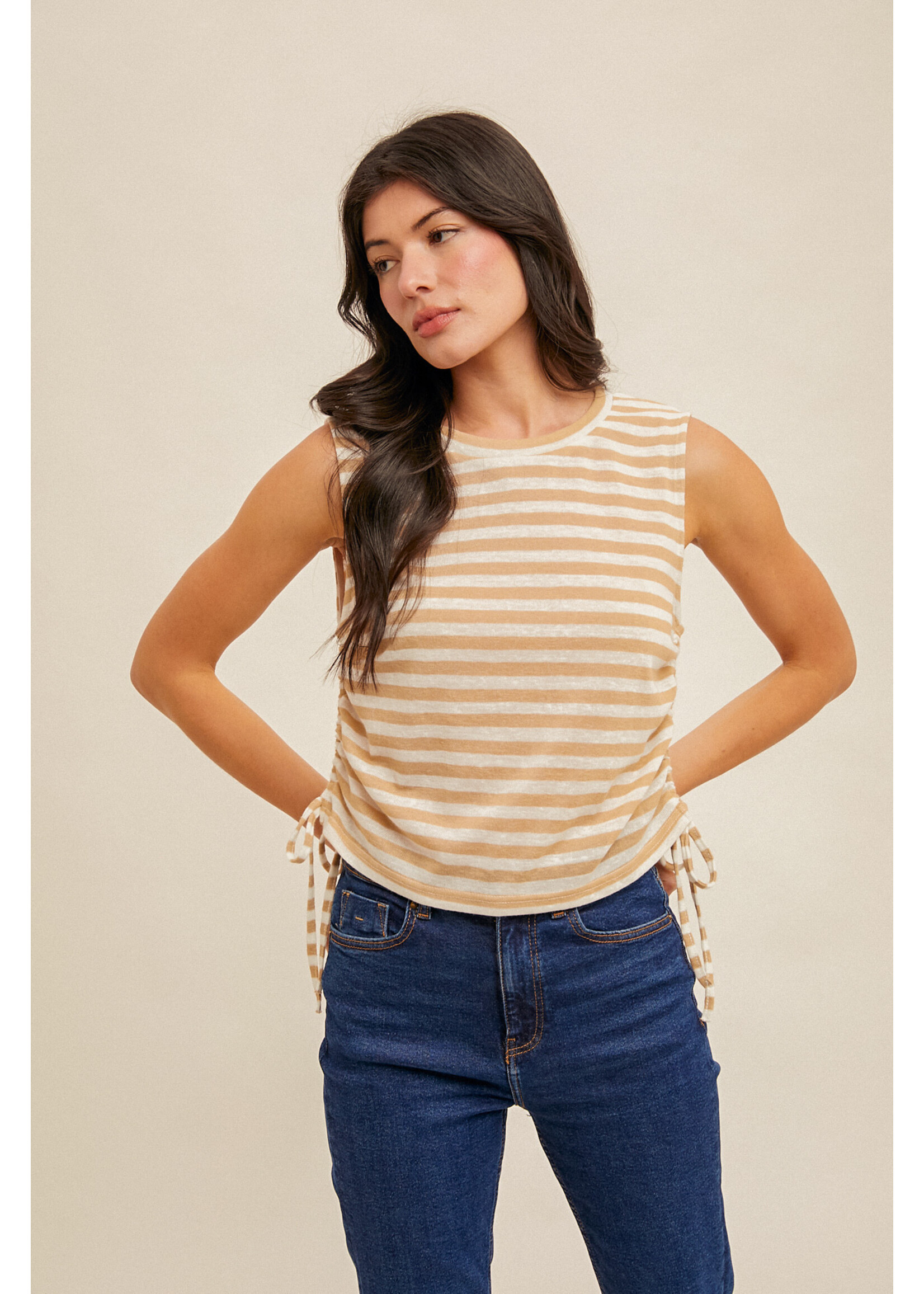 Hem & Thread HT Muscle Stripe Tank