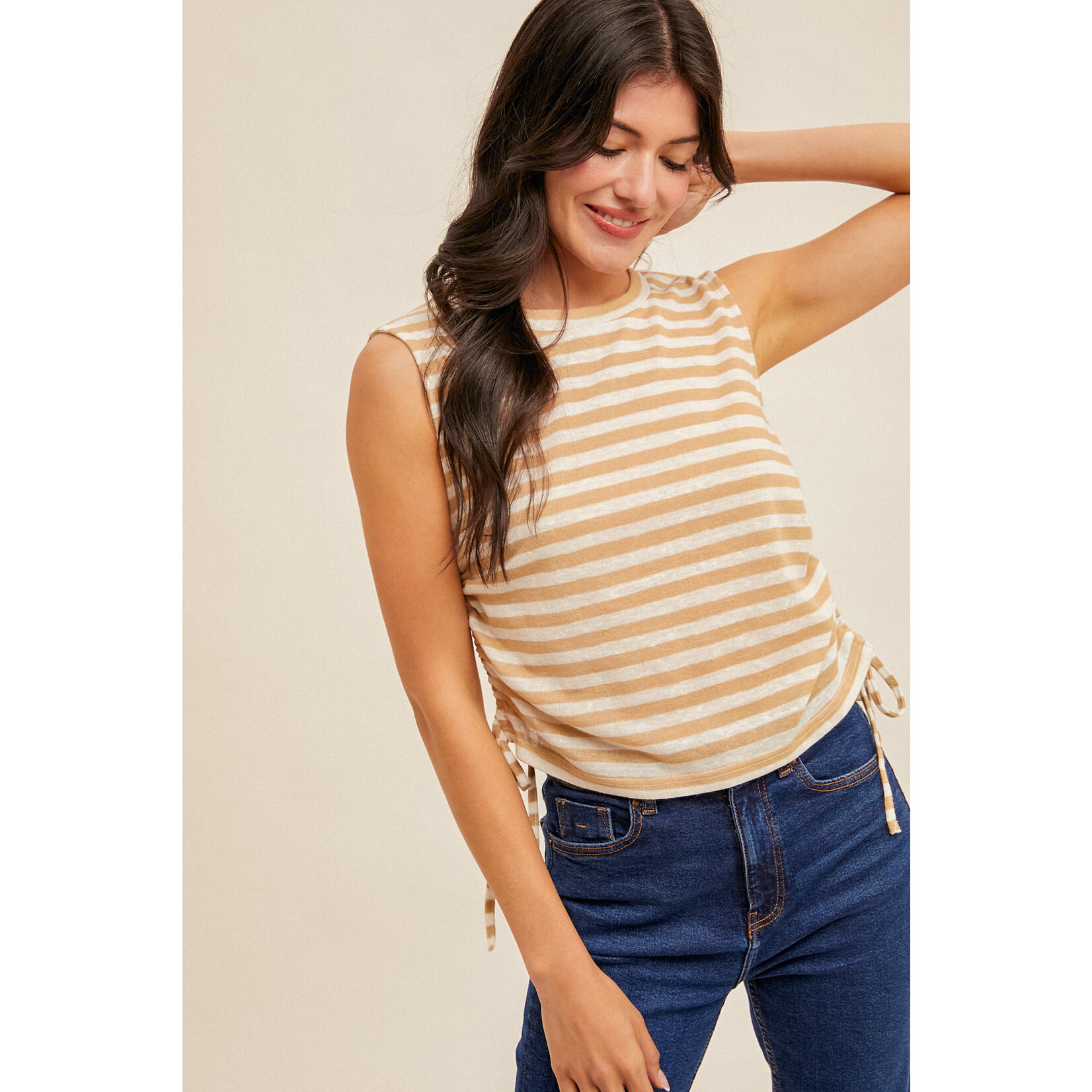 Hem & Thread HT Muscle Stripe Tank