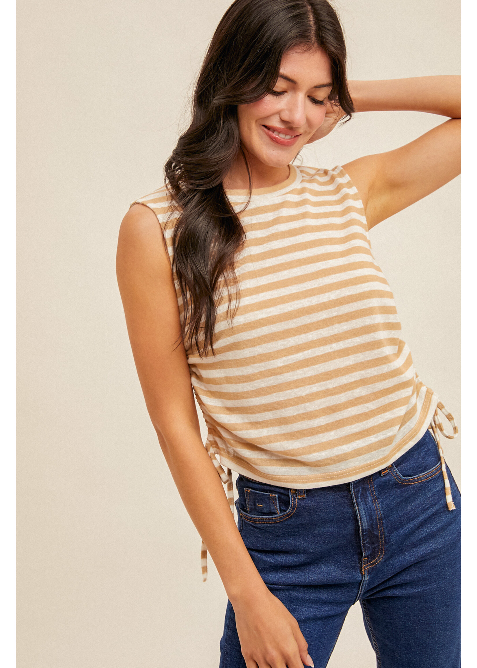 Hem & Thread HT Muscle Stripe Tank