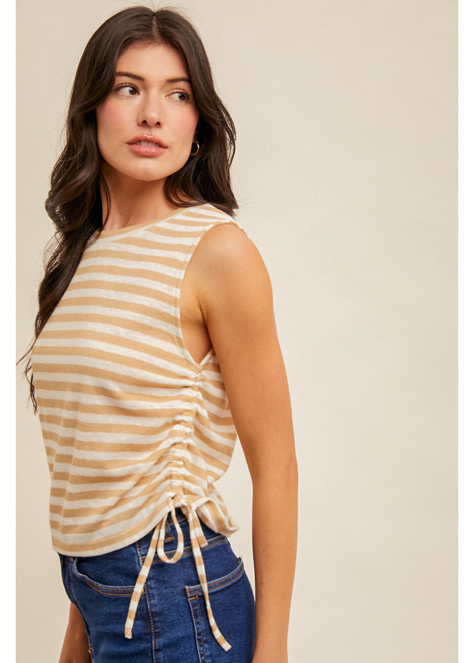 Hem & Thread HT Muscle Stripe Tank