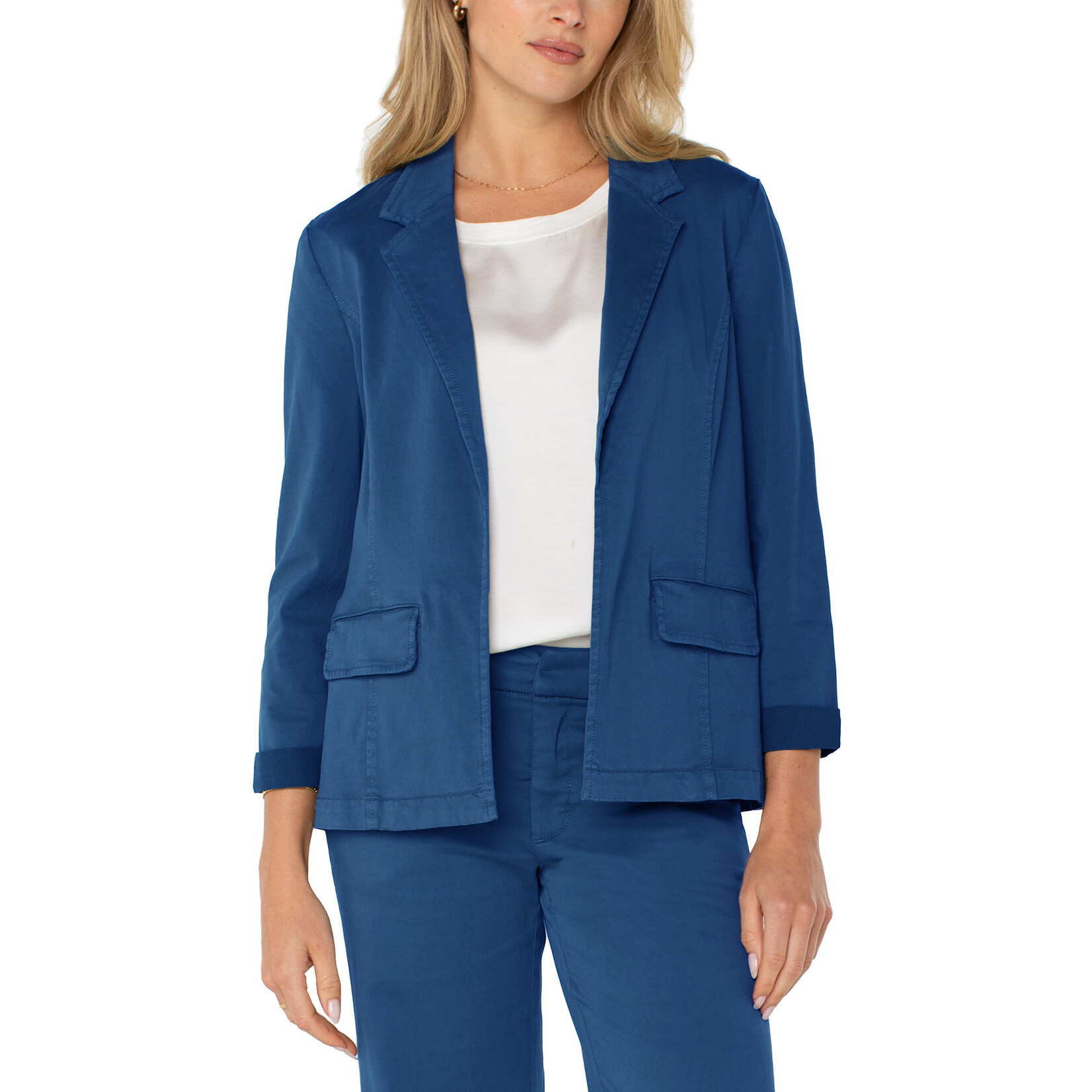 Liverpool LP Navy Fitted Blazer