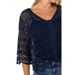 Liverpool Short Slv Lace Balero